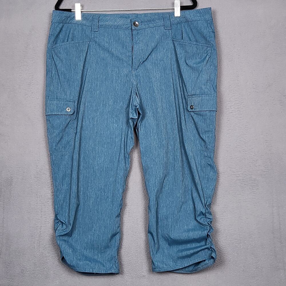 Eddie Bauer Blue Cropped Cargo Pants